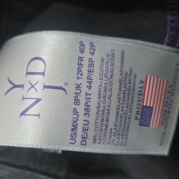 NYDJ Jeans Womens 2 Black Straight Leg Lift Tuck Technology Stretch Denim 8P - Picture 7 of 7